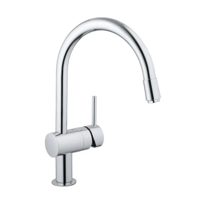 Imagen de Grohe Minta Grifo de cocina, caño alto en C extraíble, cromo, ref. 32918000