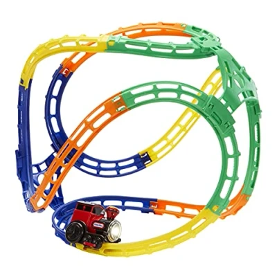 Imagen de little tikes Tumble Train Juguete Interactivo con Luces y Sonidos Vías Ajustables, Trenes Edad Preescolar Fomenta el Juego Activo Creativo para niños a Partir de 3 años, Color (657559)