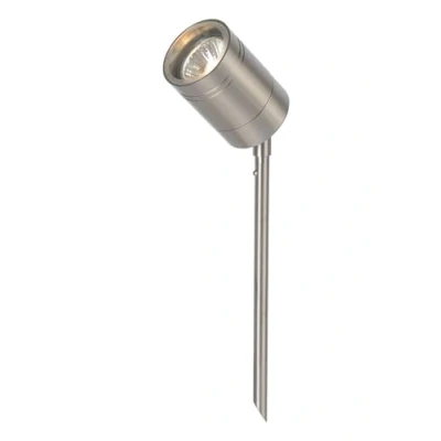 Imagen de Lucide ARNE LED Foco de jardín Fuera Ø 6,3 cm GU10 1x5W 2700K IP44 Cromo mate