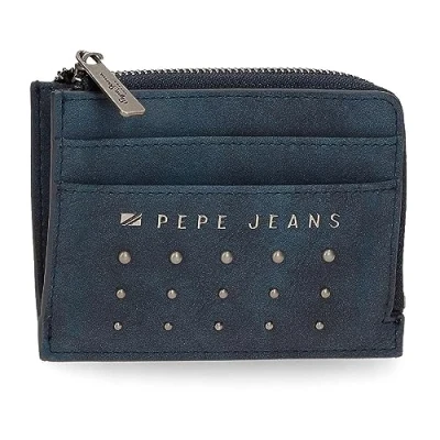 Imagen de Pepe Jeans Holly Tarjetero Azul 11,5x8x1,5 cms Piel sintética