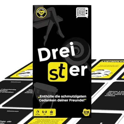 Imagen de Dreister ATM Gaming El Juego de Fiesta Cartas con 480 para una Divertida Noche Conocido por Tiktok Cualquier celebración JGA, Plana,