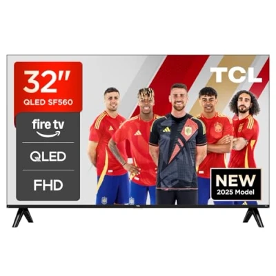 Imagen de TCL 32SF560 Smart QLED Full HD 32&quot; TV Direct LED con Fire TVy HDR, Pulsa y Pregunta a Alexa, diseño metálico sin Bisel