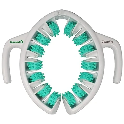 Imagen de TESMED Cellulite: Masajeador Anticelulítico Manual, Made in Italy, Eficacia Clínicamente Probada, Patentado, Rodillo Reductor para Masaje de Celulitis Piernas y Glúteos (Verde)