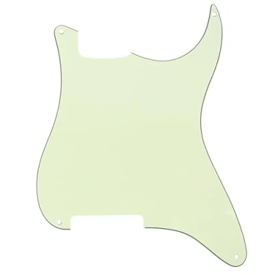 Imagen de Musiclily 4 Agujeros Pickguard Golpeador Sin Fresados y potenciómetros para Guitarra ST Style,3 capas Mint Green