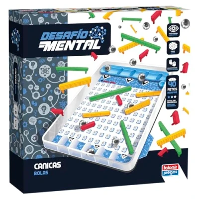 Imagen de Falomir Canicas Desafío Mental y Barreras Juego de Lógica Destreza Visual para 1 Jugador (Edad 6+)