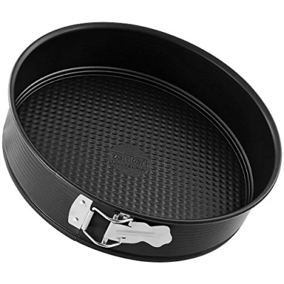 Imagen de ZENKER PURE Molde Desmontable 26 cm 1 Fondo. Reposteria, Tarta o Bizcocho en Acero con Revestimiento Antiadherente ILAG Resistente Hasta 230ºC, Color: Negro, cm, uds.