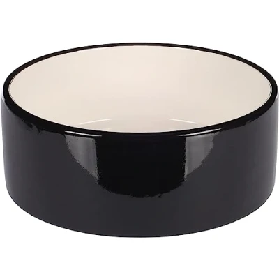 Imagen de Flamingo para Perros 0,9L cerámica Recipiente Alimentos Mascotas Plato de alimentación y Gatos 16 x 6,5 cm Lavable en lavavajillas