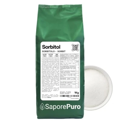 Imagen de Saporepuro SORBITOL en polvo 1 kg azúcar alternativo con bajo índice glucémico