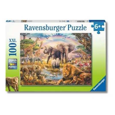Imagen de Ravensburger Puzzle: Animales Sabana, Puzzle 6 Años o Más, Puzles Niños Años, Rompecabezas Niños, 100 piezas XXL, Regalo Niño Puzzle, Jigsaw, Leon