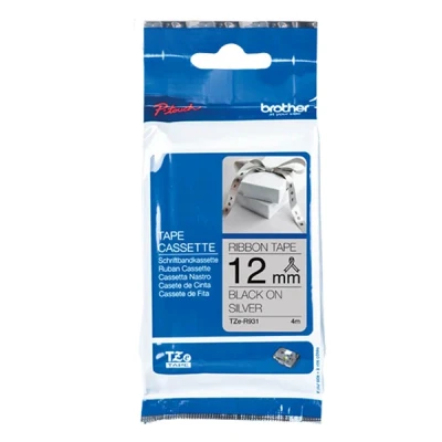 Imagen de Brother Original P touch cinta para impresoras, color negro/plateado
