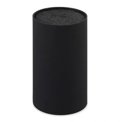 Imagen de Relaxdays Bloque vacío para cuchillos, Con cerdas, Soporte ocho 18x11 cm, Negro
