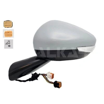 Imagen de Espejo retrovisor Alkar 6149875 izquierda imprimado eléctrico calefactable, con memoria, abatible eléctricamente, convexo, iluminación ambiental