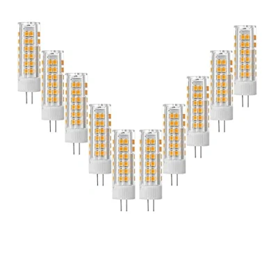Imagen de ZHIYUE Bombillas LED G4 7W Blanco Cálido 3000k 700LM AC220 240V No Regulable reemplaza la bombilla halógena 70W base candelabros de sala estar, lámparas pared(paquete 10)