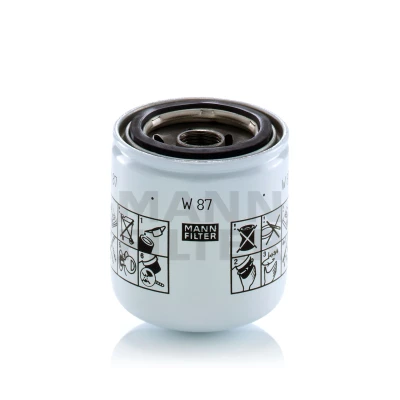 Imagen de MANN FILTER W 87 Filtro de aceite M 20 X 1.5 enroscable
