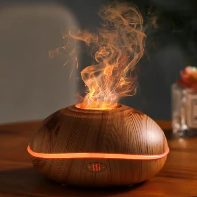 Imagen de Birshe Llama Humidificador Aceites Esenciales, 200ml 7 Colores Y Difusor De Aromas, Esenciales para Hogar Dormitorio Oficina, Silencioso, Apagado Automático