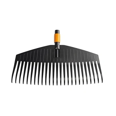 Imagen de Fiskars Rastrillo para hojas, cabeza de la herramienta, 25 dientes, Longitud: 50 cm, dientes plástico, Negro/Naranja, QuikFit, 1000642