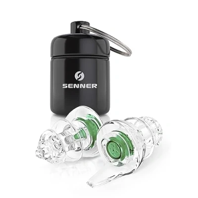 Imagen de Senner ® KidsPro Plug Protectores auditivos para niños y oídos pequeños Tapones de ruido desde 10 años SNR 18 dB, reutilizables, con estuche aluminio