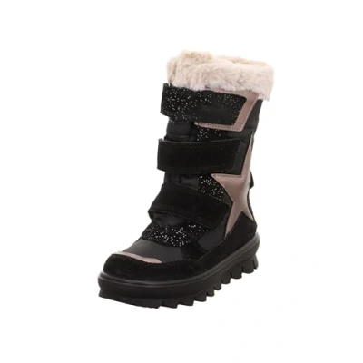 Imagen de Superfit Flavia Botas para la nieve niños, Talla: 26, Schwarz/beige Zapatos