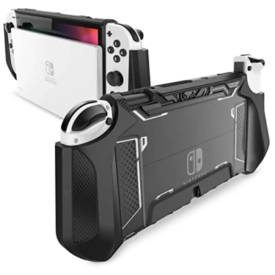 Imagen de Mumba Funda para Nintendo Switch OLED 2021 Delgada de Agarre Resistente Ccase Negro