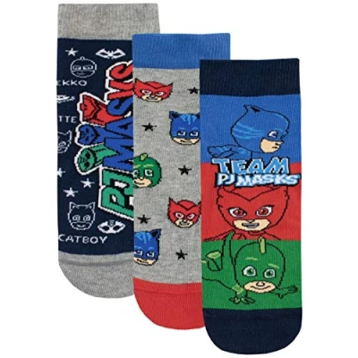 Imagen de PJ Masks Calcetines Paquete de 3 para Niños Catboy Owlette Gekko Multicolor 31/36