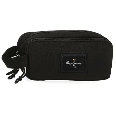 Imagen de Pepe Jeans Aris Estuche Triple Negro 22x10x9 cms Poliéster