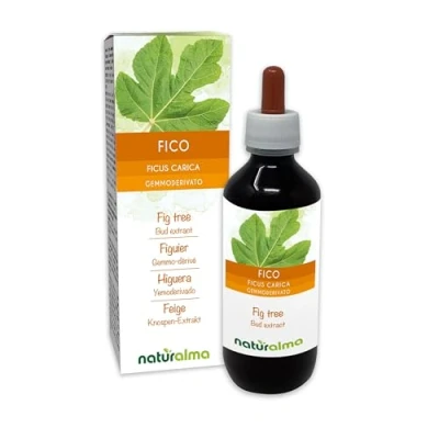 Imagen de Higuera (Ficus carica) Yemoderivato sin alcohol de yemas frescas Extracto líquido gotas 200 ml Complemento alimenticio Vegano