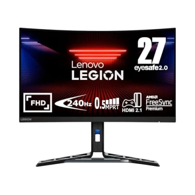 Imagen de Monitor gaming Lenovo Legion R27fc 30, 27&quot;, Full HD, 0.5 ms, 240 Hz, 2 x HDMI® 2.1 TMDS; 1 DP 1.4, Altavoces incluidos, Negro