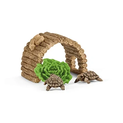 Imagen de Schleich 42506 Wild Life play set hogar para las tortugas, juguetes a partir de 3 años