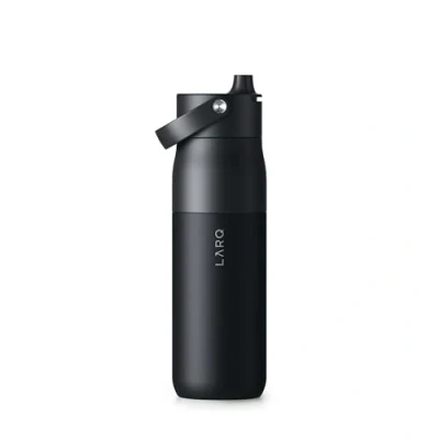 Imagen de LARQ Bottle Swig Top 1 L Botella de boca ancha acero inoxidable con aislado al vacío Mantiene el agua fría reutilizable para deportes, gimnasio y viajes, Obsidian Black