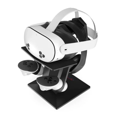 Imagen de Digicharge Soporte de Auriculares VR para Meta Quest 3S, 3, Oculus 2 Mount Display Storage y Controladores táctiles