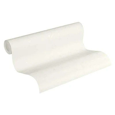 Imagen de A.S. Création Papel pintado Liso Blooming tejido no 10.05 m x 0.53 Blanco Fabricado en Alemania 224040 2240 40
