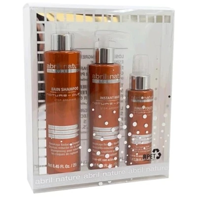 Imagen de abril et Nature Set de Cuidado Capilar Profesional Reparador Plex, STOP Rotura Pack Champú, Mascarilla y Sérum para Cabellos Muy Tratados o Dañados Previene, Protege Repara 550 ml