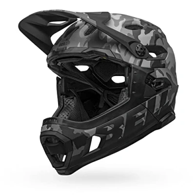 Imagen de BELL Super Dh MIPS Casco de Bicicleta MTB, Unisex Adulto, Camuflaje Mate y Negro Brillante, M 55 59cm