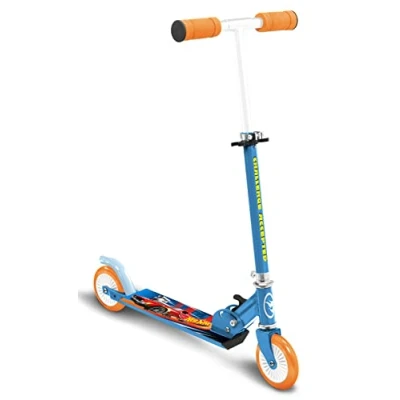 Imagen de Stamp Folding Scooter Hot Wheels, Azul, Ajustable