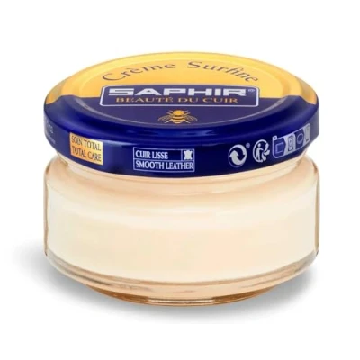 Imagen de SAPHIR Crème Surfine 50 ml Pommadier Crema para Nutrir y Suavizar los Cueros Lisos (Beige Rosado 42)