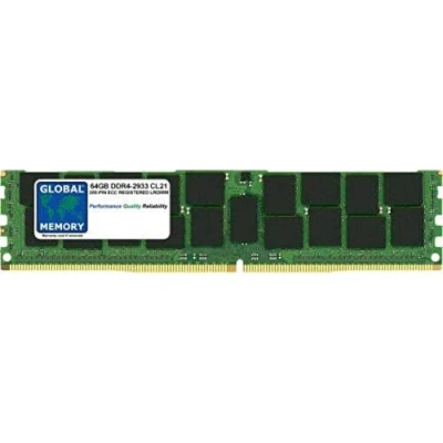 Imagen de 64GB DDR4 2666MHz PC4 21300 288 PIN ECC REGISTRADO Load Reduced DIMM (LRDIMM) Memoria RAM para SERVIDORES/Estaciones DE Trabajo/Placas Base