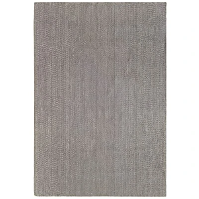 Imagen de HAMID Alfombra de Yute Granada 100% Fibra Natural Gris, Suave, Tejida a Mano, Salón, Comedor, Dormitorio, Pasillos, Entrada, Color Gris (290x200cm)