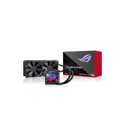 Imagen de ASUS ROG Ryujin II 240 Sistema de refrigeración líquida, pantalla LCD 3.5&quot;, compatibilidad Intel LGA 1150/1151/1155/1156/1200/2066 y AMD AM4/TR4 2 ventiladores radiador Noctua Inustrial PPC