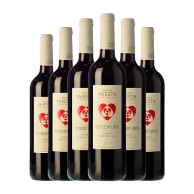 Imagen de Iniesta Corazón Loco Vino de la Tierra Castilla Joven 75 cl tinto (Caja 6 Botellas cl)