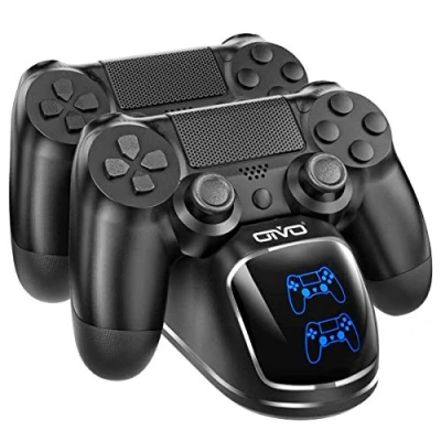 Imagen de OIVO Cargador para Mando PS4, estación de Carga con PS 4 Chip 1,8 Horas, Sony Playstation 4/PS4/Pro/slim