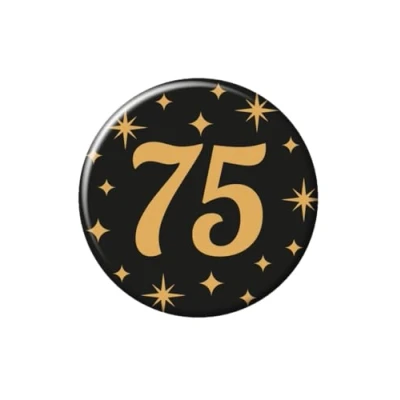 Imagen de PD Party Con Clase Badge, Color oro/negro, 5.5 cm (7032311)