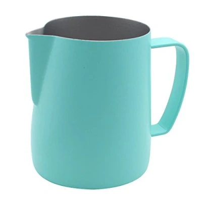 Imagen de Dianoo Frothing Pitcher Jug Estufa para café, Latte y espuma de leche (350 ml), color azul