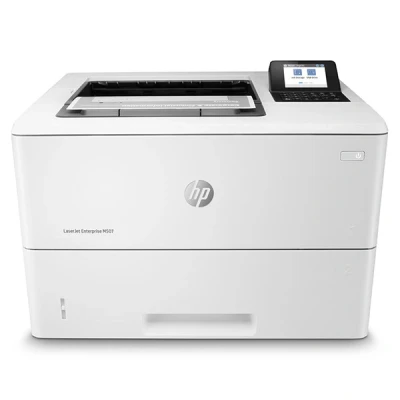 Imagen de HP LaserJet Enterprise M507dn 1PV87A, Impresora A4 Monofunción Monocromo, Impresión a Doble Cara Automática, Gigabit Ethernet, USB 2.0, 2 Hosts Smart App, Pantalla LCD, Blanca