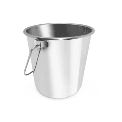 Imagen de HENDI Cubo con Asa, de Cocina para Uso Alimentario, Balde Metal Multiusos, 10 L, ⌀278x(H) 235mm, Acero Inoxidable