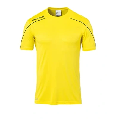 Imagen de Uhlsport Stream 22 Shirt Shortsleeved Camiseta de Entrenamiento, Hombre, Lima Amarillo/Negro, 128