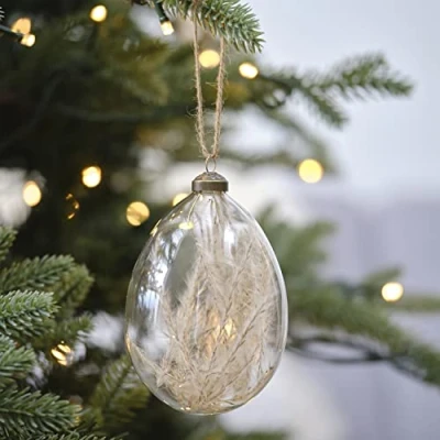 Imagen de Ginger Ray Juego de 2 Adornos para árbol Navidad, 14 x 8 cm