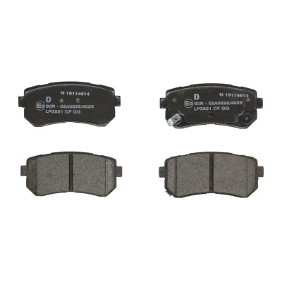 Imagen de DELPHI LP3521 Juego de pastillas freno con avisador acústico desgaste Chapa antichirridos sin accesorios HYUNDAI: i20 I Hatchback