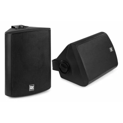 Imagen de Power Dynamics DS50AB Altavoz Bluetooth para Exteriores 100 vatios Interiores y Exteriores, de Pared, Resistente al Agua, Conjunto Altavoces Activos Negro