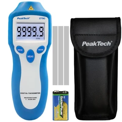 Imagen de PeakTech P 2790 Tacómetro con láser (2 a 100.000 rpm, sin contacto)