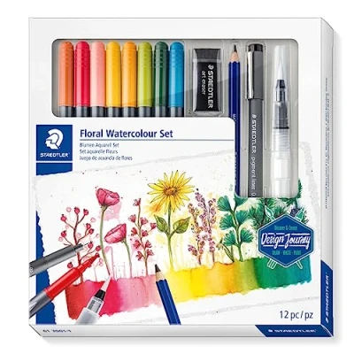 Imagen de STAEDTLER 61 3001 1 Design Journey Juego de Acuarela Flores